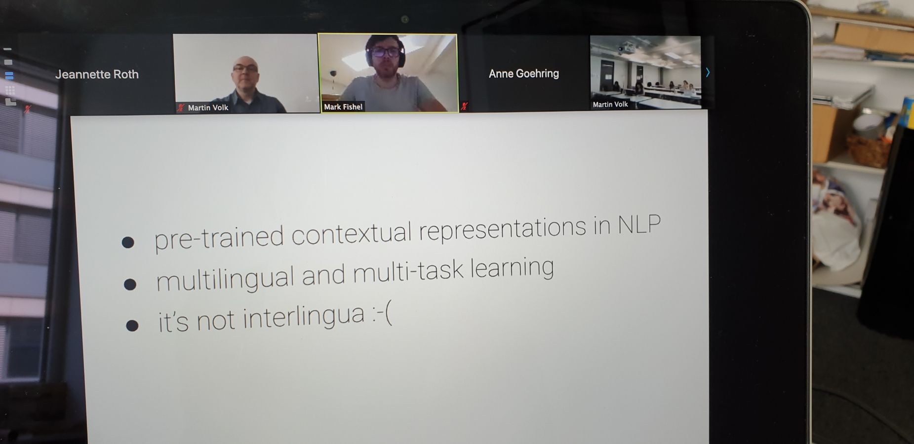 Mark Fishel's presentation about Word Embeddings.
